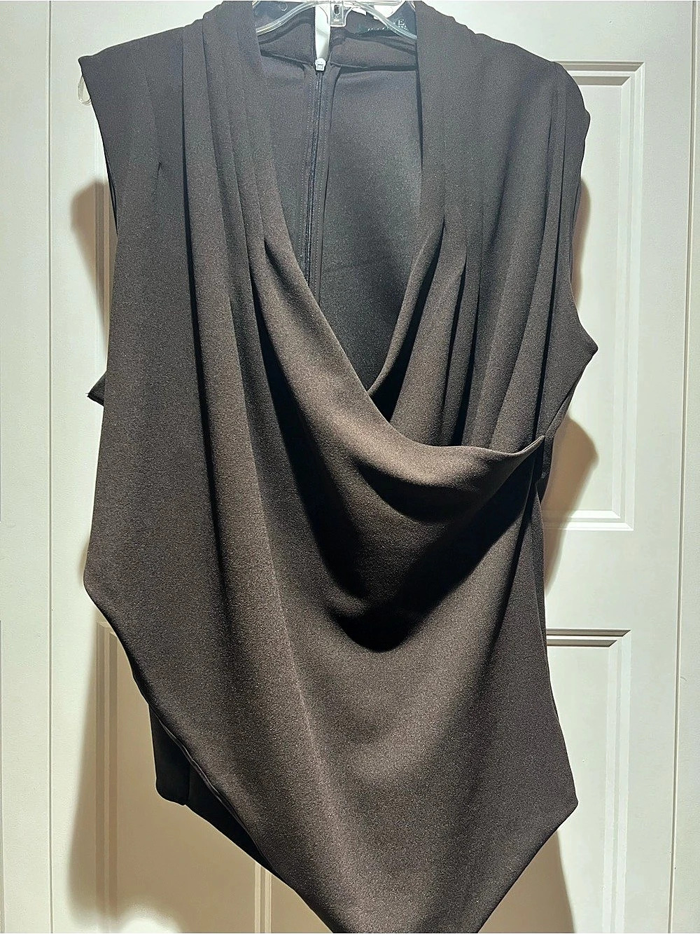 Lauren Ralph Lauren Draped Front Tunic in Brown Size 2X Like New
